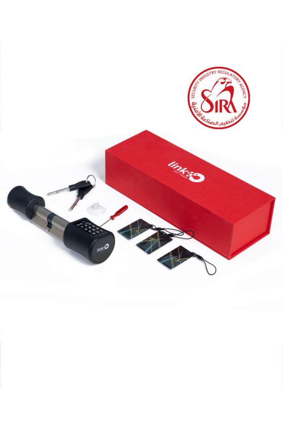LINKO 800 SERIES - SMART CYLINDER LOCK - BLACK NICKLE